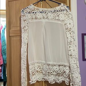 White lace top